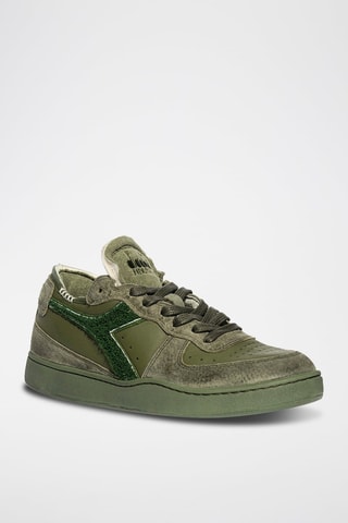 Baskets en cuir Row Cut Terry - Vert - Diadora