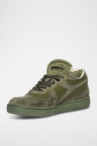 Baskets en cuir Row Cut Terry - Vert - Diadora