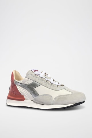 Baskets en cuir Mad Snake - Ecru et rouge - Diadora