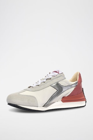 Baskets en cuir Mad Snake - Ecru et rouge - Diadora
