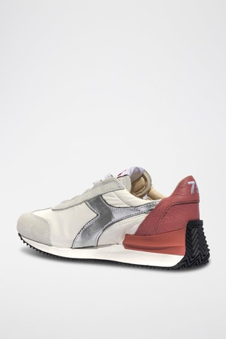 Baskets en cuir Mad Snake - Ecru et rouge - Diadora