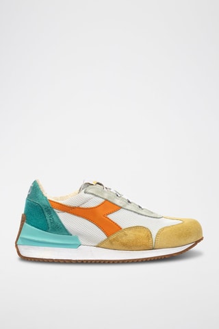 Baskets en cuir Mad - Jaune et turquoise - Diadora
