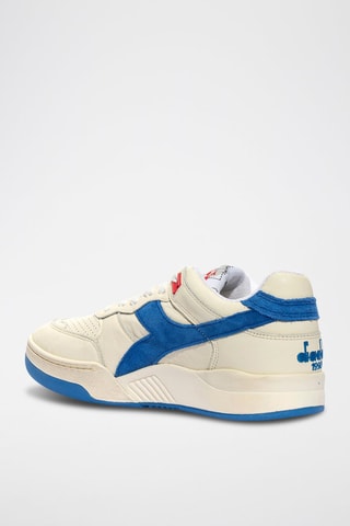 Baskets en cuir B.560 - Bleu et blanc - Diadora