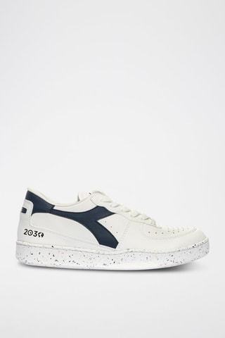 Baskets en cuir 2030 - Blanc et bleu marine - Diadora