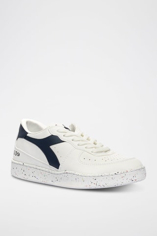 Baskets en cuir 2030 - Blanc et bleu marine - Diadora