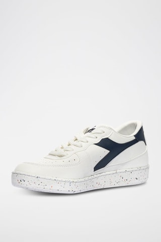 Baskets en cuir 2030 - Blanc et bleu marine - Diadora