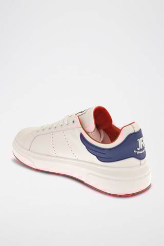 Sneakers en cuir - Blanc et bleu - Richmond