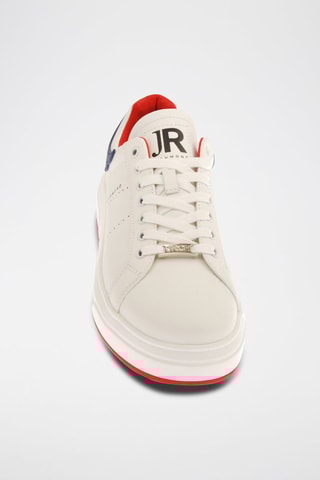Sneakers en cuir - Blanc et bleu - Richmond