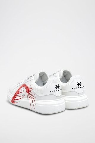 Sneakers en cuir - Blanc et rouge - Richmond