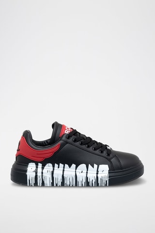 Sneakers en cuir - Noir et rouge - Richmond