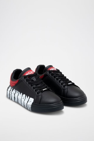 Sneakers en cuir - Noir et rouge - Richmond