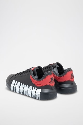 Sneakers en cuir - Noir et rouge - Richmond