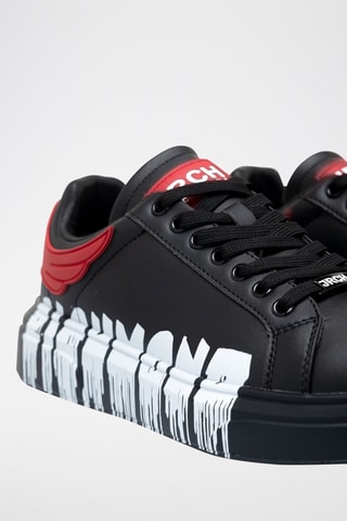 Sneakers en cuir - Noir et rouge - Richmond