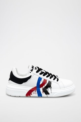 Sneakers en cuir - Blanc et noir - Richmond
