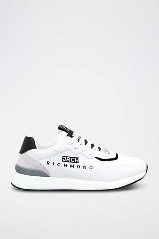 Sneakers en cuir - Blanc et noir - Richmond