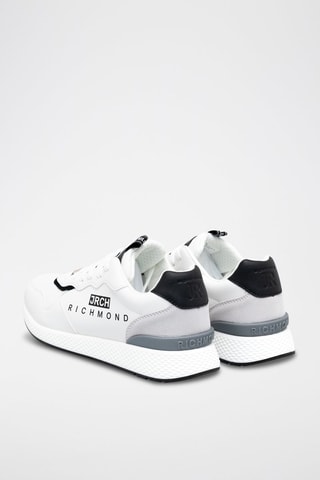Sneakers en cuir - Blanc et noir - Richmond
