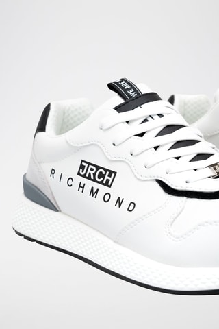 Sneakers en cuir - Blanc et noir - Richmond