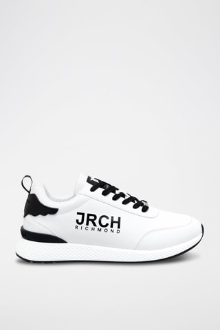 Sneakers en cuir - Blanc et noir - Richmond