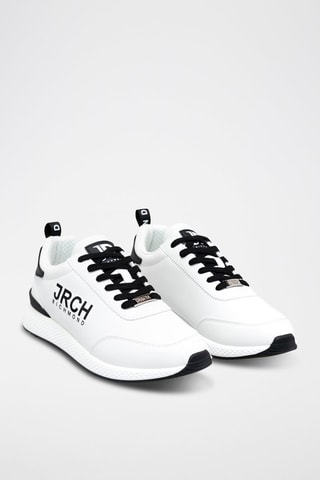 Sneakers en cuir - Blanc et noir - Richmond
