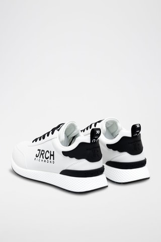 Sneakers en cuir - Blanc et noir - Richmond