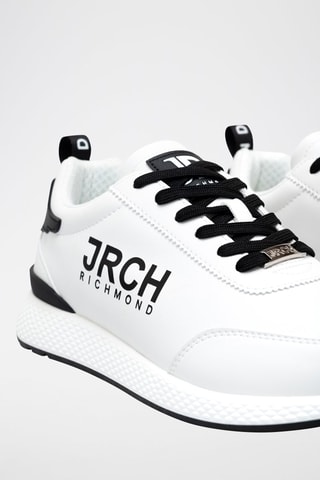 Sneakers en cuir - Blanc et noir - Richmond