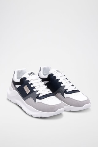 Baskets en nubuck - Gris et bleu - Cavalli Class - Richmond