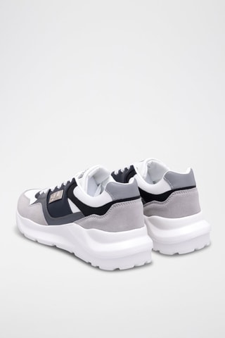 Baskets en nubuck - Gris et bleu - Cavalli Class - Richmond