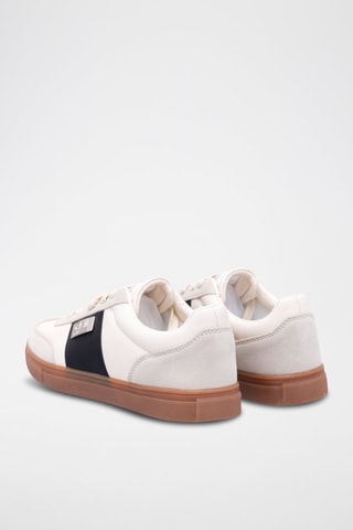 Baskets en cuir - Beige et noir - Cavalli Class - Richmond