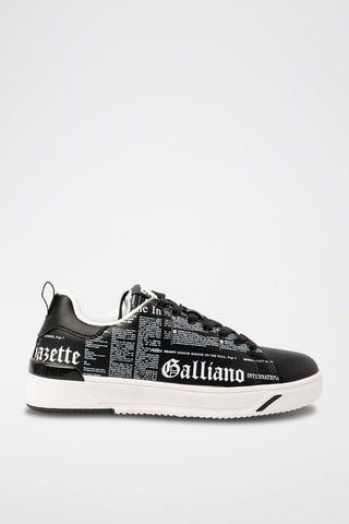 Baskets en cuir de veau - 
Noir - Galliano - Richmond