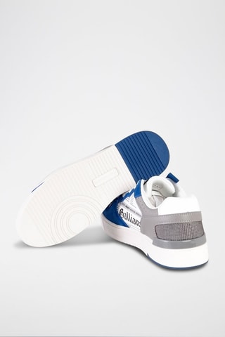 Baskets en nubuck - Blanc et bleu - Galliano - Richmond