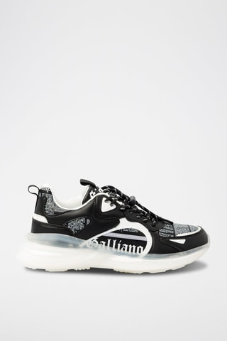 Baskets en cuir de veau - 
Noir - Galliano - Richmond