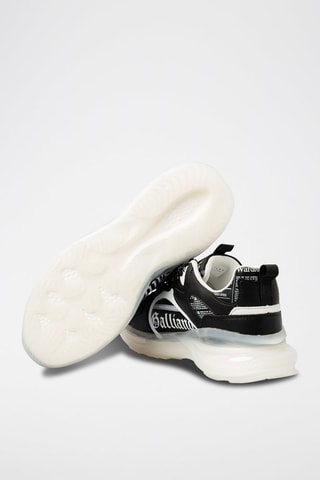 Baskets en cuir de veau - 
Noir - Galliano - Richmond