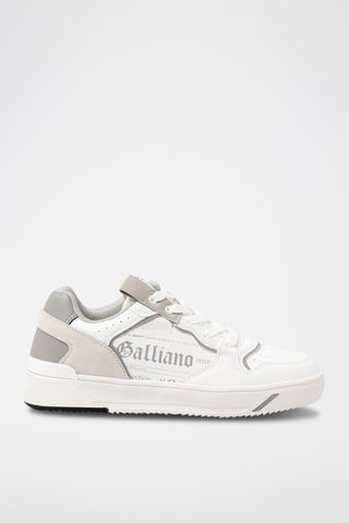 Baskets en cuir de veau - 
Blanc - Galliano - Richmond