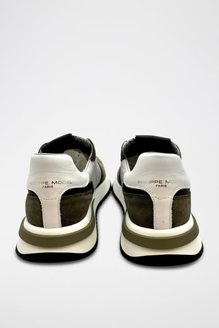 Baskets en cuir - Kaki et beige - Philippe Model