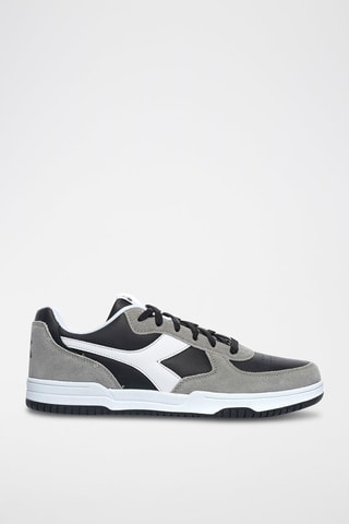 Baskets en cuir Raptor Low SL - Noir et gris - Diadora