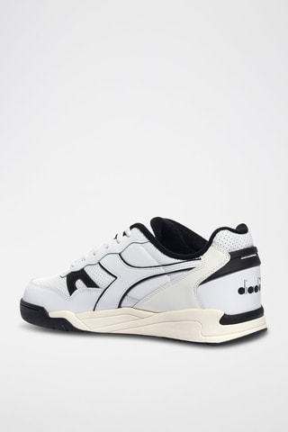 Baskets en cuir Winner - Blanc et noir - Diadora