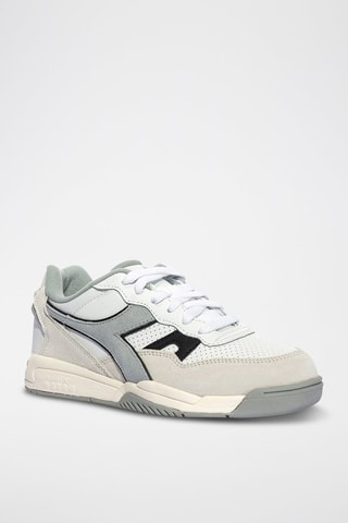 Baskets en cuir Winner SL - Blanc et gris - Diadora
