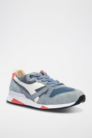 Baskets en cuir N9000 - Gris et blanc - Diadora