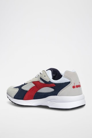 Baskets en cuir D-5000 - Beige et bleu marine - Diadora