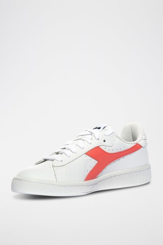 Baskets en cuir Game L Low 2030 - Blanc et rose - Diadora