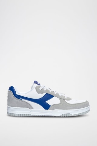 Baskets en cuir Raptor Low SL - Blanc et gris - Diadora