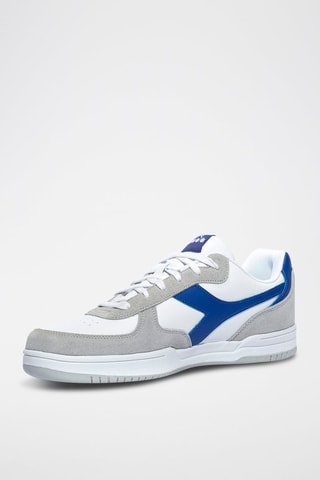 Baskets en cuir Raptor Low SL - Blanc et gris - Diadora