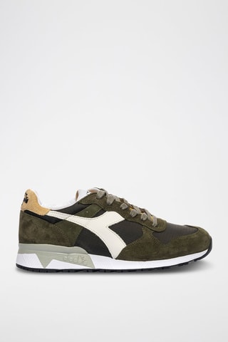 Baskets en cuir Trident 90 Ripstop - Kaki et noir - Diadora