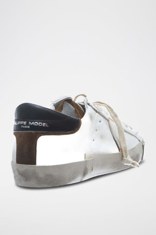 Baskets - Blanc et marron - Philippe Model