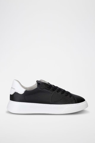 Baskets en cuir - Noir et blanc - Philippe Model