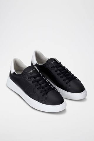 Baskets en cuir - Noir et blanc - Philippe Model
