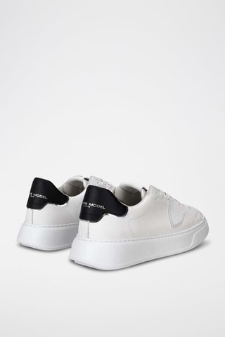 Baskets en cuir - Blanc et noir - Philippe Model