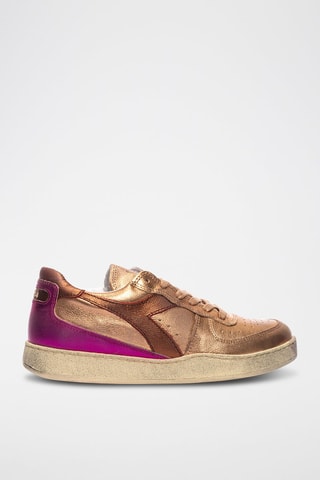 Baskets en cuir Metallic Used WN - Marron et bronze - Diadora