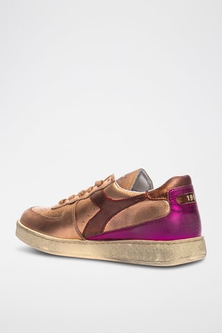 Baskets en cuir Metallic Used WN - Marron et bronze - Diadora