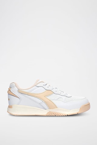 Baskets en cuir Winner - Blanc et rose - Diadora